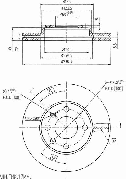 A.Z. Meisterteile AZMT-44-024-1254 - Disque de frein cwaw.fr