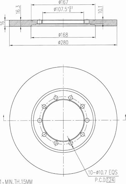 A.Z. Meisterteile AZMT-44-024-1267 - Disque de frein cwaw.fr