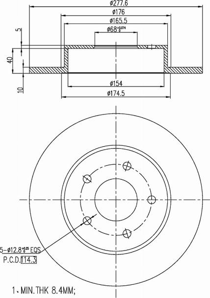 A.Z. Meisterteile AZMT-44-024-1207 - Disque de frein cwaw.fr