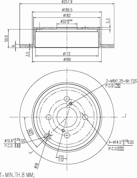 A.Z. Meisterteile AZMT-44-024-1224 - Disque de frein cwaw.fr