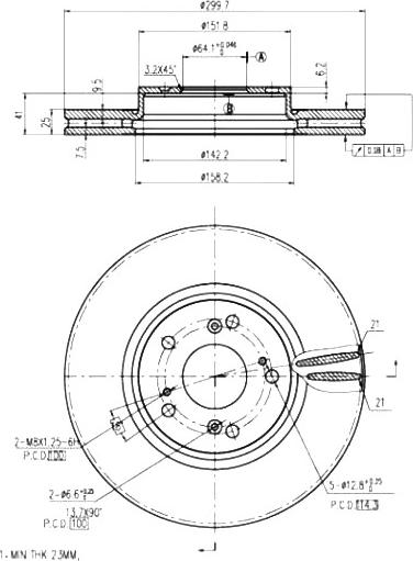 A.Z. Meisterteile AZMT-44-024-1228 - Disque de frein cwaw.fr