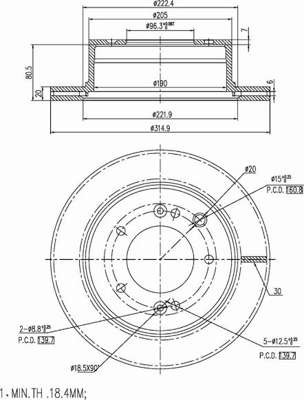 A.Z. Meisterteile AZMT-44-024-1270 - Disque de frein cwaw.fr