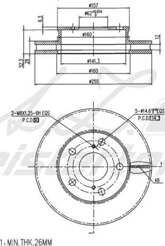 A.Z. Meisterteile AZMT-44-024-1745 - Disque de frein cwaw.fr