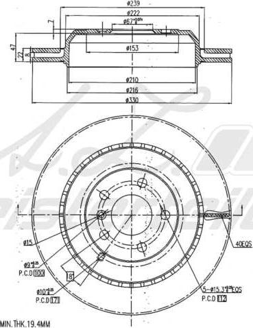 A.Z. Meisterteile AZMT-44-024-1742 - Disque de frein cwaw.fr