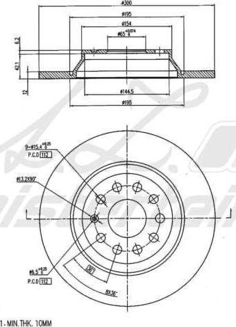 A.Z. Meisterteile AZMT-44-024-1756 - Disque de frein cwaw.fr