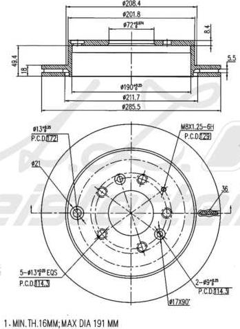 A.Z. Meisterteile AZMT-44-024-1757 - Disque de frein cwaw.fr