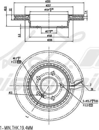 A.Z. Meisterteile AZMT-44-024-1785 - Disque de frein cwaw.fr