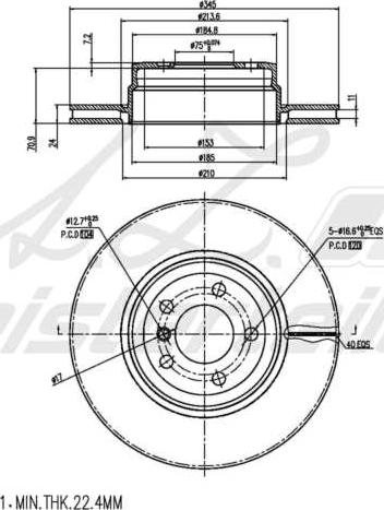 A.Z. Meisterteile AZMT-44-024-1737 - Disque de frein cwaw.fr