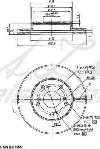 A.Z. Meisterteile AZMT-44-024-1778 - Disque de frein cwaw.fr