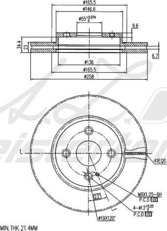 A.Z. Meisterteile AZMT-44-024-1772 - Disque de frein cwaw.fr