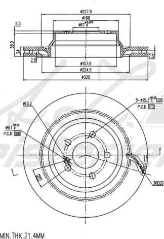 A.Z. Meisterteile AZMT-44-024-1777 - Disque de frein cwaw.fr