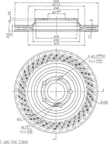 A.Z. Meisterteile AZMT-44-024-2497 - Disque de frein cwaw.fr