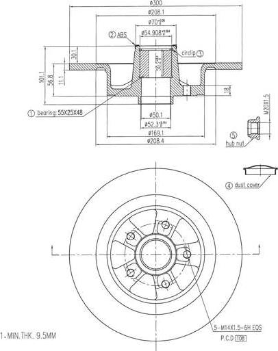 A.Z. Meisterteile AZMT-44-024-2447 - Disque de frein cwaw.fr