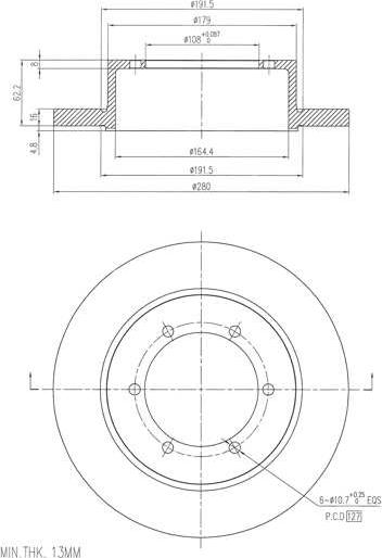 A.Z. Meisterteile AZMT-44-024-2456 - Disque de frein cwaw.fr