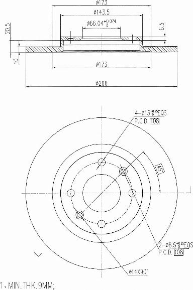 A.Z. Meisterteile AZMT-44-024-2477 - Disque de frein cwaw.fr