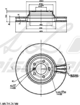 A.Z. Meisterteile AZMT-44-024-2056 - Disque de frein cwaw.fr