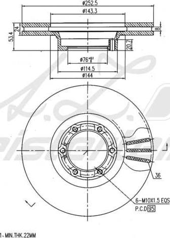 A.Z. Meisterteile AZMT-44-024-2082 - Disque de frein cwaw.fr