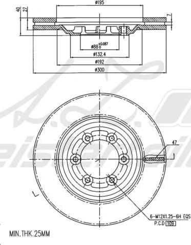 A.Z. Meisterteile AZMT-44-024-2038 - Disque de frein cwaw.fr