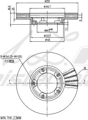 A.Z. Meisterteile AZMT-44-024-2070 - Disque de frein cwaw.fr