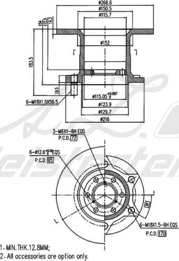 A.Z. Meisterteile AZMT-44-024-2140 - Disque de frein cwaw.fr