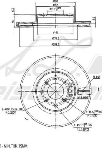 A.Z. Meisterteile AZMT-44-024-2147 - Disque de frein cwaw.fr