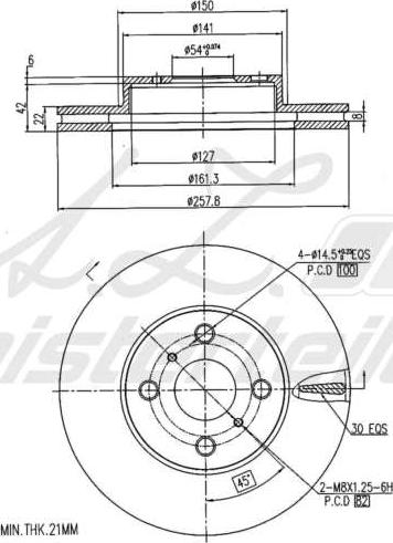 A.Z. Meisterteile AZMT-44-024-2101 - Disque de frein cwaw.fr