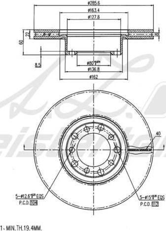 A.Z. Meisterteile AZMT-44-024-2107 - Disque de frein cwaw.fr