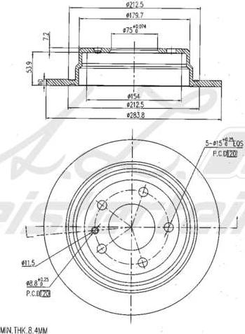 A.Z. Meisterteile AZMT-44-024-2111 - Disque de frein cwaw.fr