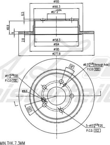 A.Z. Meisterteile AZMT-44-024-2117 - Disque de frein cwaw.fr