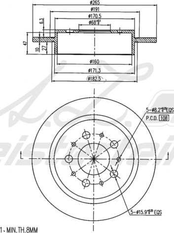 A.Z. Meisterteile AZMT-44-024-2129 - Disque de frein cwaw.fr