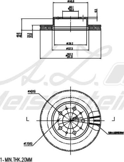 A.Z. Meisterteile AZMT-44-024-2127 - Disque de frein cwaw.fr