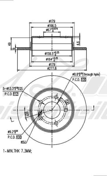 A.Z. Meisterteile AZMT-44-024-2172 - Disque de frein cwaw.fr