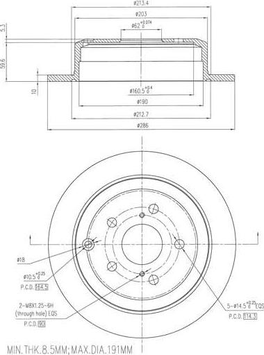 A.Z. Meisterteile AZMT-44-024-2352 - Disque de frein cwaw.fr