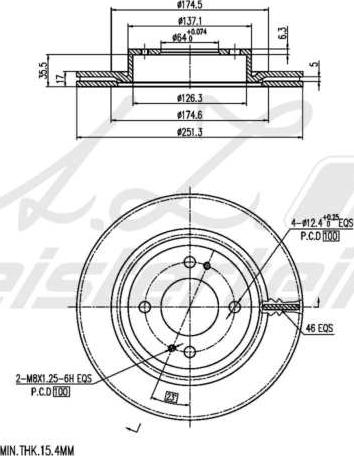 A.Z. Meisterteile AZMT-44-024-2319 - Disque de frein cwaw.fr