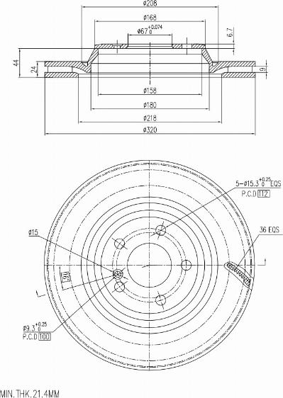 A.Z. Meisterteile AZMT-44-024-2384 - Disque de frein cwaw.fr