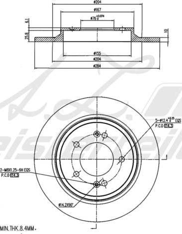 A.Z. Meisterteile AZMT-44-024-2338 - Disque de frein cwaw.fr