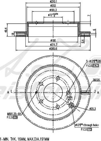 A.Z. Meisterteile AZMT-44-024-2323 - Disque de frein cwaw.fr