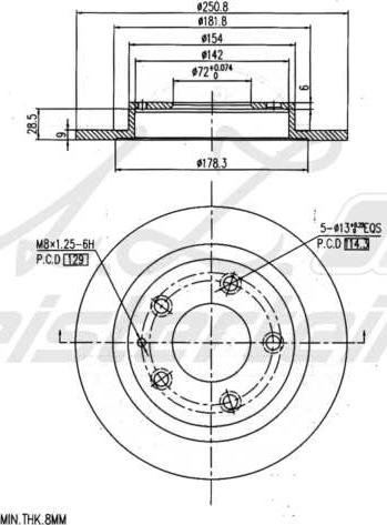 A.Z. Meisterteile AZMT-44-024-2254 - Disque de frein cwaw.fr