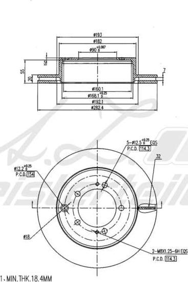 A.Z. Meisterteile AZMT-44-024-2289 - Disque de frein cwaw.fr