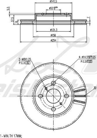 A.Z. Meisterteile AZMT-44-024-2223 - Disque de frein cwaw.fr