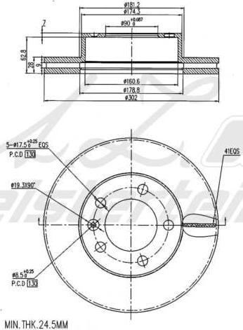 A.Z. Meisterteile AZMT-44-024-2279 - Disque de frein cwaw.fr