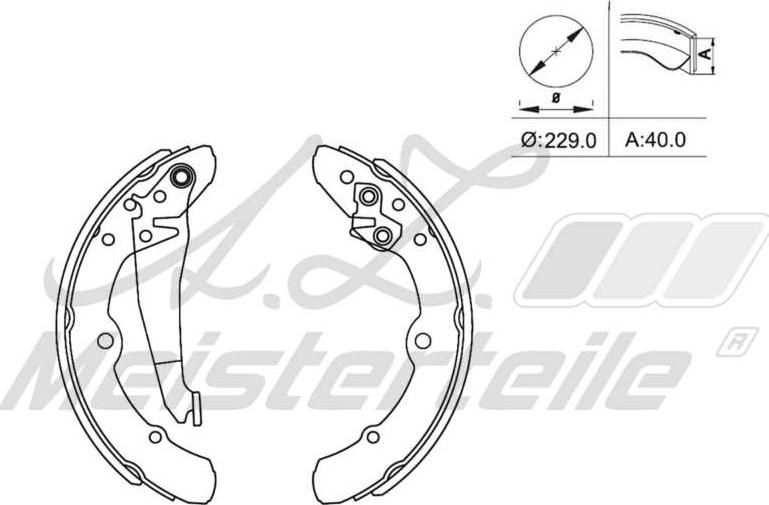 A.Z. Meisterteile AZMT-44-026-1294 - Jeu de mâchoires de frein cwaw.fr