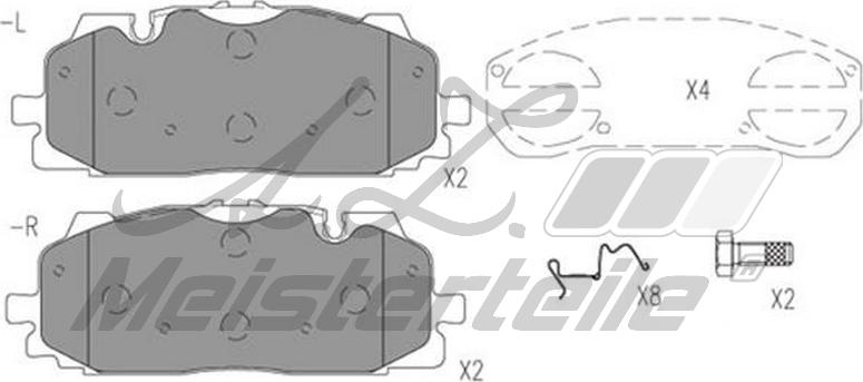 A.Z. Meisterteile AZMT-44-022-1995 - Kit de plaquettes de frein, frein à disque cwaw.fr