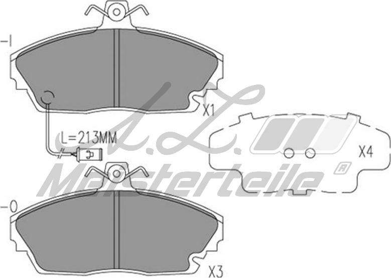 A.Z. Meisterteile AZMT-44-022-1948 - Kit de plaquettes de frein, frein à disque cwaw.fr