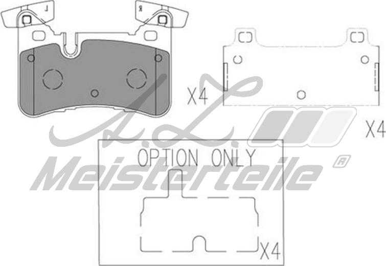 A.Z. Meisterteile AZMT-44-022-1964 - Kit de plaquettes de frein, frein à disque cwaw.fr