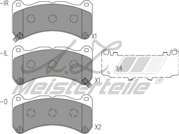 A.Z. Meisterteile AZMT-44-022-1961 - Kit de plaquettes de frein, frein à disque cwaw.fr