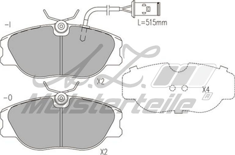 A.Z. Meisterteile AZMT-44-022-1908 - Kit de plaquettes de frein, frein à disque cwaw.fr