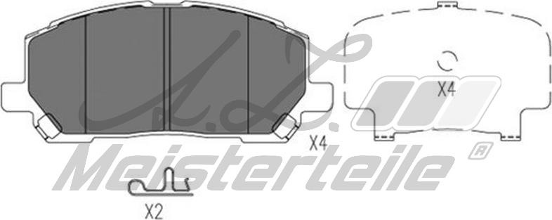 A.Z. Meisterteile AZMT-44-022-1902 - Kit de plaquettes de frein, frein à disque cwaw.fr