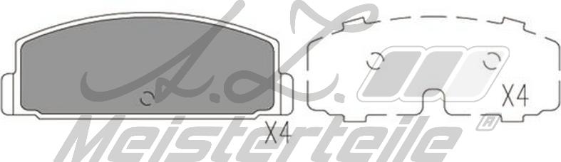 A.Z. Meisterteile AZMT-44-022-1934 - Kit de plaquettes de frein, frein à disque cwaw.fr