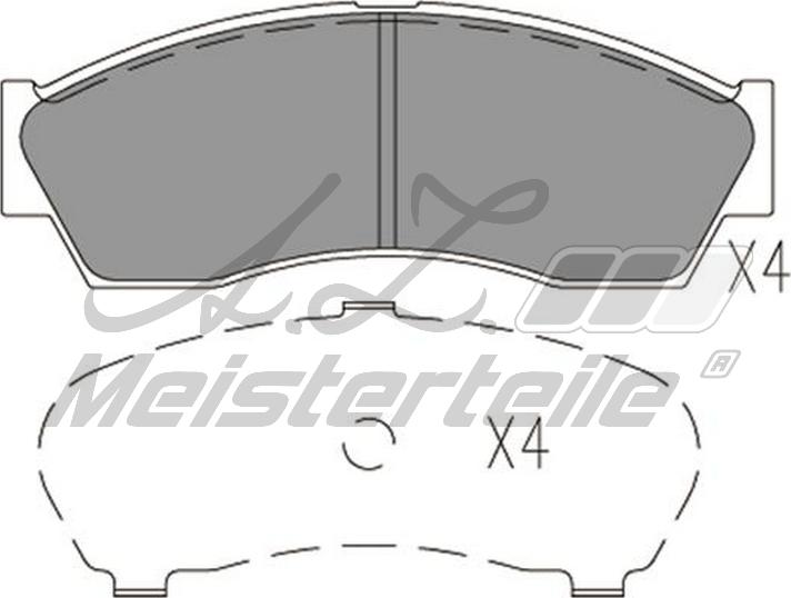 A.Z. Meisterteile AZMT-44-022-1935 - Kit de plaquettes de frein, frein à disque cwaw.fr